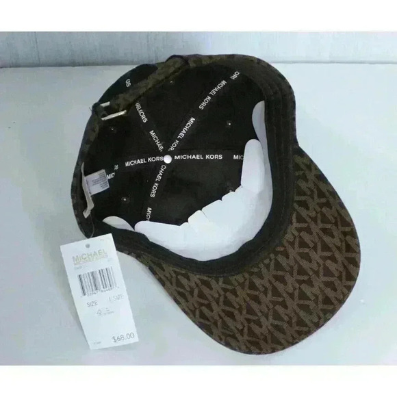 AUTHENTIC MICHAEL KORS BASEBALL HAT/CAP BROWN W/MK LOGO ADJUSTABLE.‎ NEW main image 4